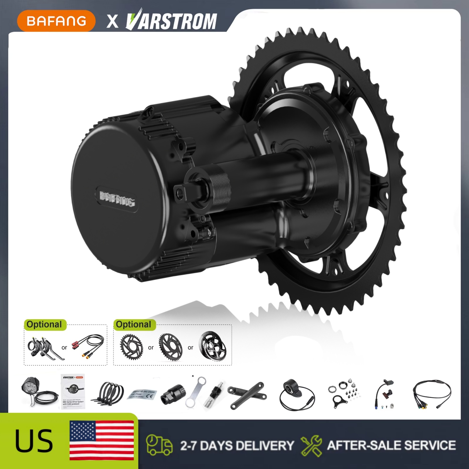 Side Hung Mid Drive Motor Kit - Conjunto de motor central BAFANG 48V